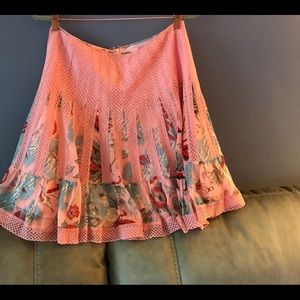 Whimsical Silk A-Line Skirt!